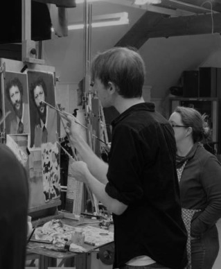 black and white Painting Program