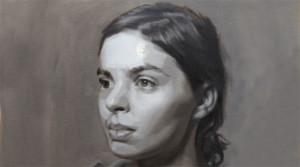 Online portrait painting course Grisaille portrait