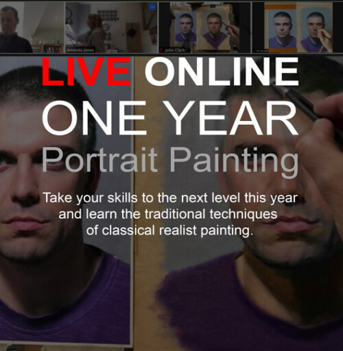 Online Portrait Painting Course, 2022/23 Realist Academy Online