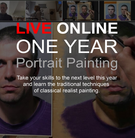 Online Portrait Painting Course, 2022/23 Realist Academy Online
